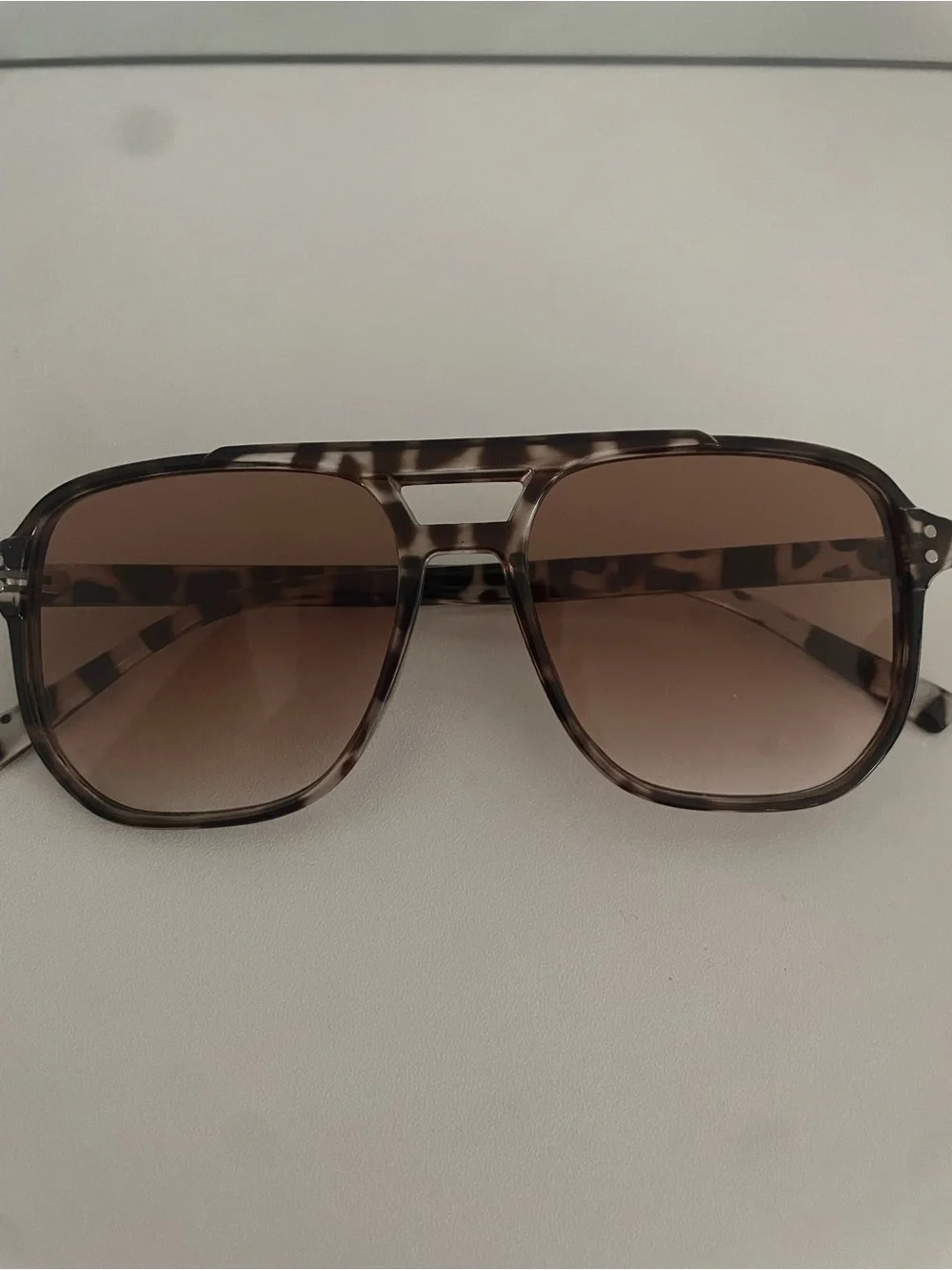 Tortoiseshell Brown Aviator Women's Sunglasses